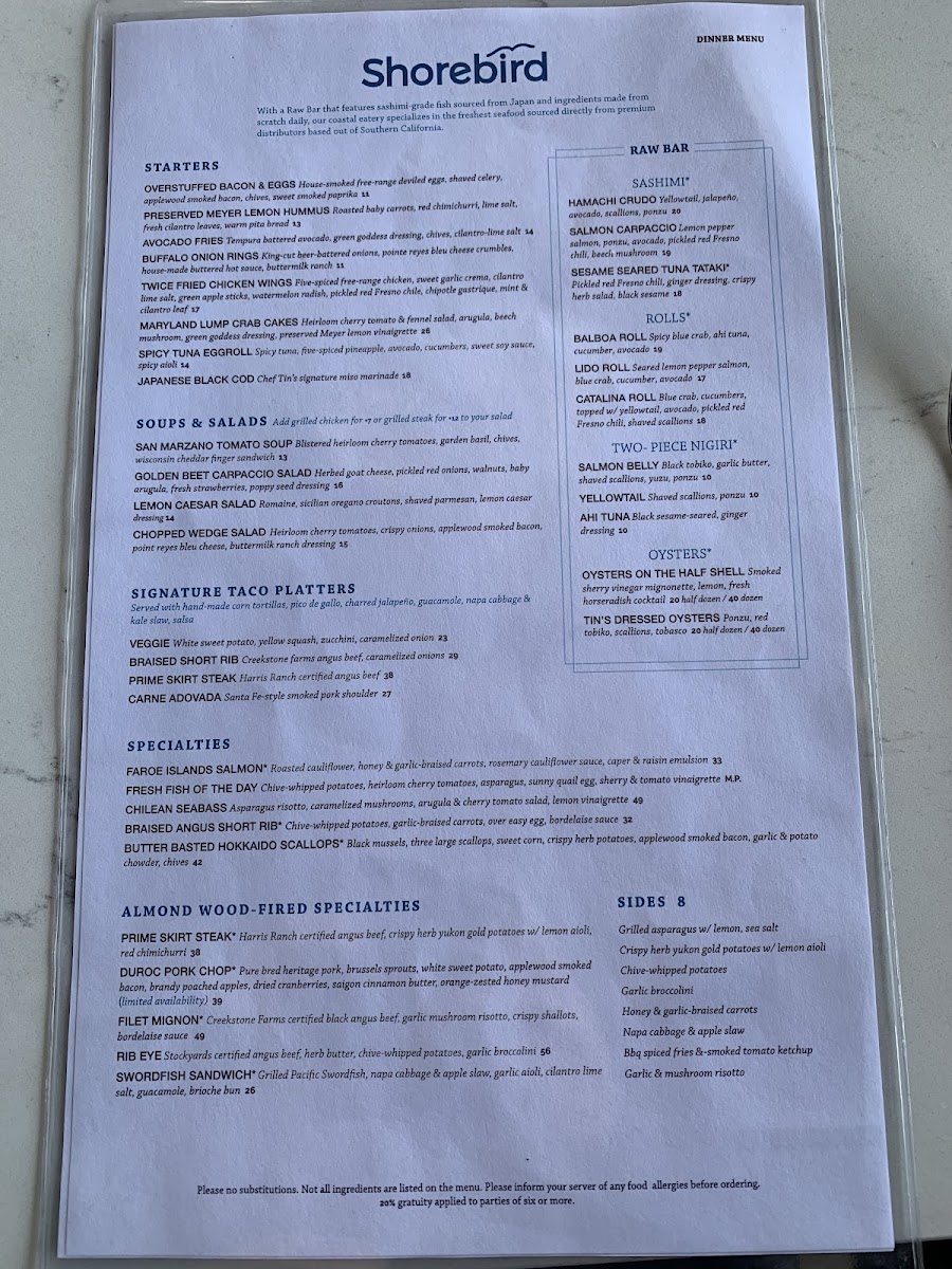Shorebird Menu - Image 4